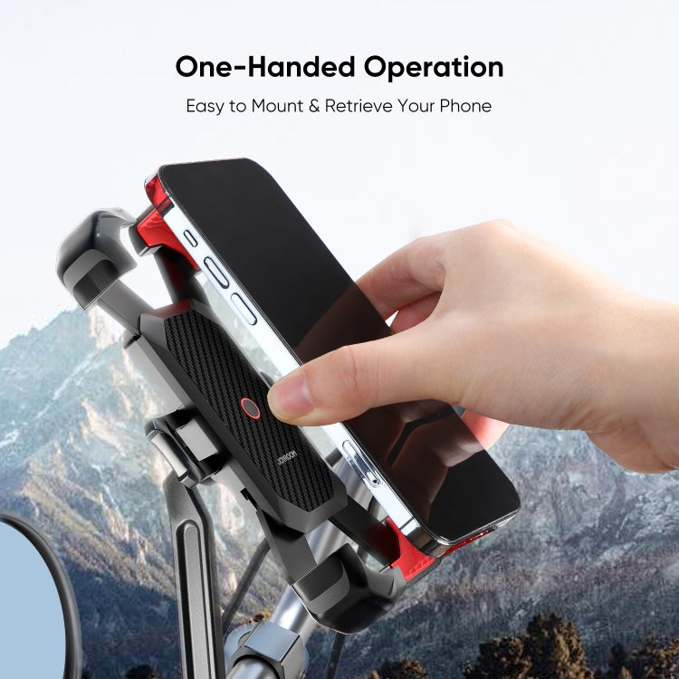 JOYROOM JR-ZS288 Motorcycle Mobile Phone Mount Holder (Black) - Holder by JOYROOM | Online Shopping South Africa | PMC TechLife | Buy Now Pay Later Mobicred