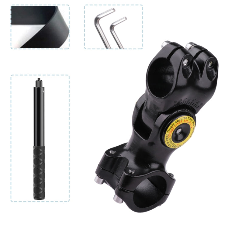 Motorcycle Bicycle Handlebar Fixture Mount Camera Bracket Adapter with Monopod Stand(Black) - Holder by PMC TechLife | Online Shopping South Africa | PMC TechLife | Buy Now Pay Later Mobicred