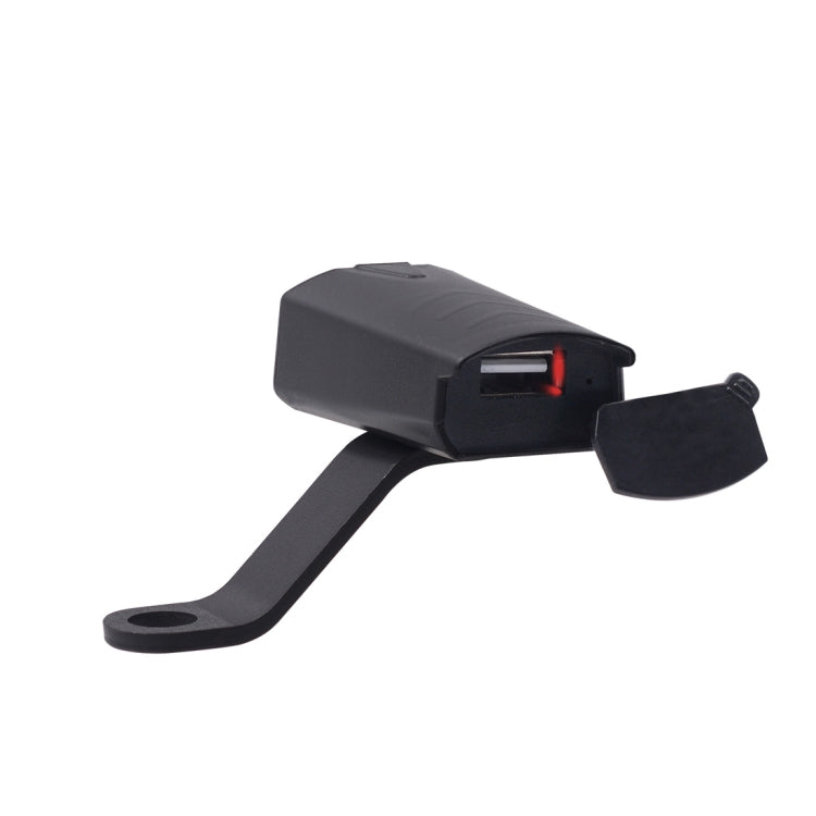 Motorcycle Waterproof DC 8-32V 5V / 1.2A Rearview Mirror USB Phone Charger Adapter, with Indicator Light - free shipping - PMC TechLife - Order now!