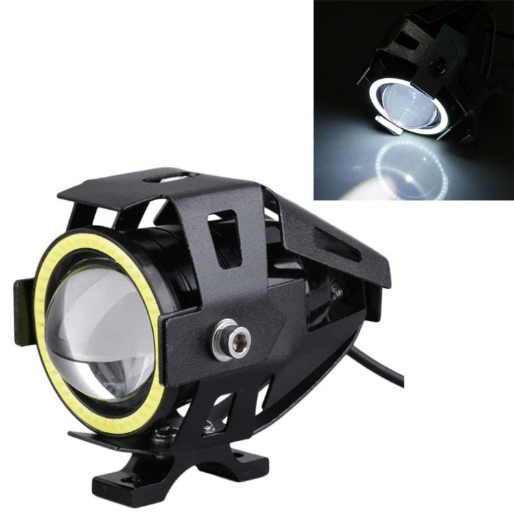 U7 10W 1000LM CREE LED Waterproof IP67 Headlamp Light with Angel Eyes Light for Motorcycle / SUV, DC 12V - Headlights by PMC TechLife | Online Shopping South Africa | PMC TechLife | Buy Now Pay Later Mobicred