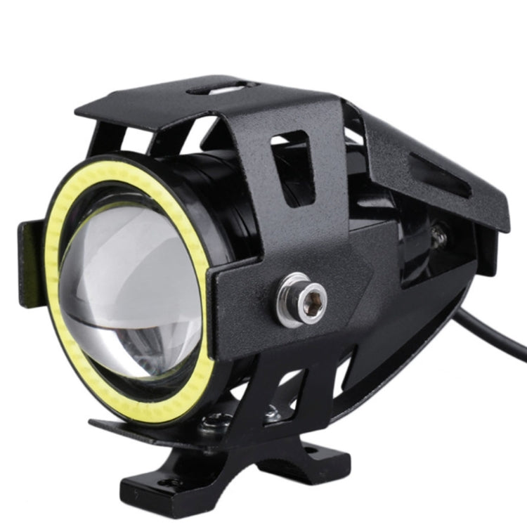 U7 10W 1000LM CREE LED Waterproof IP67 Headlamp Light with Angel Eyes Light for Motorcycle / SUV, DC 12V - Headlights by PMC TechLife | Online Shopping South Africa | PMC TechLife | Buy Now Pay Later Mobicred