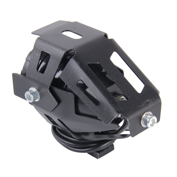 U7 10W 1000LM LED Life Water-resistant Headlamp Light with Angel Eyes Light for Motorcycle / SUV, DC 12V(Blue Light) - Headlights by PMC Jewellery | Online Shopping South Africa | PMC Jewellery | Buy Now Pay Later Mobicred
