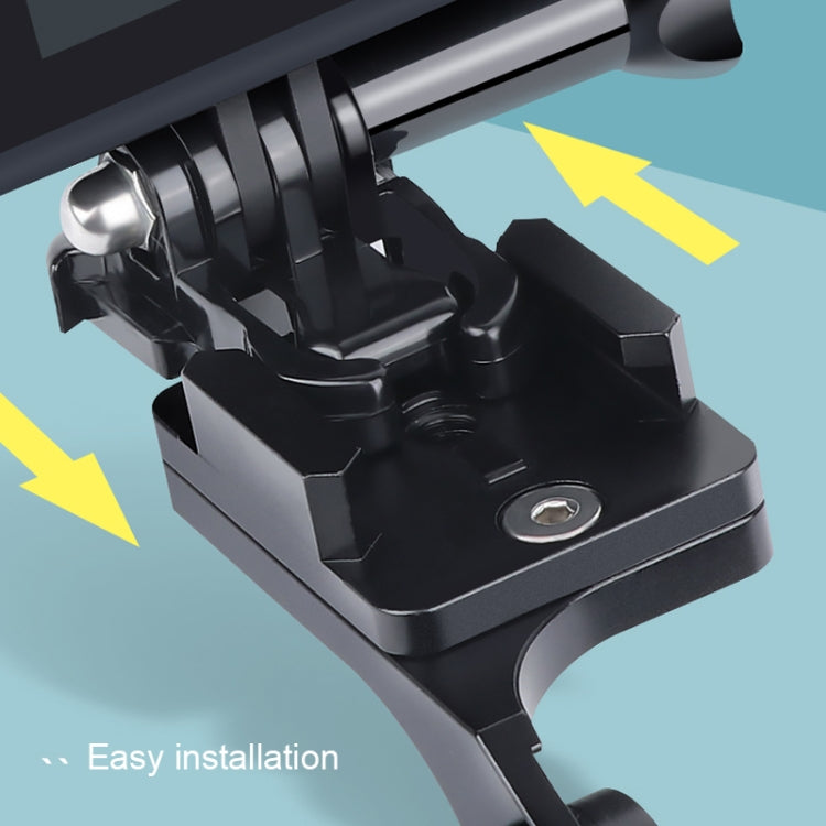 RUIGPRO Motorcycle Handlebar Alloy Phone Bracket for GoPro, Insta360, DJI and Other Action Cameras(Cyan) - Bicycle Handlebar Mount by PMC TechLife | Online Shopping South Africa | PMC TechLife | Buy Now Pay Later Mobicred