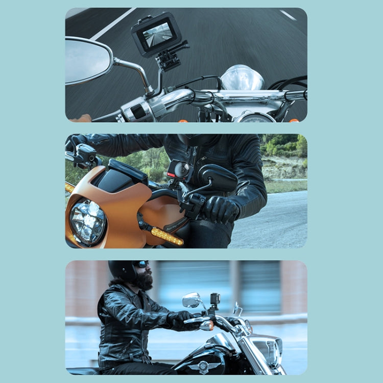 RUIGPRO Motorcycle Handlebar Alloy Phone Bracket for GoPro/ Insta360/DJI OSMO Sport Camera(Black) - Bicycle Handlebar Mount by PMC TechLife | Online Shopping South Africa | PMC TechLife | Buy Now Pay Later Mobicred