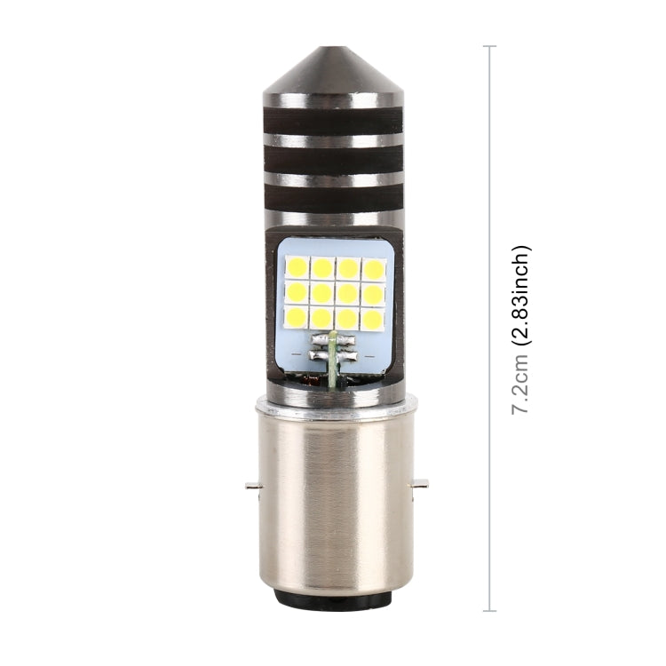 BA20D DC12V / 7.4W Motorcycle LED Headlight with 24LEDs SMD-3030 Lamp Beads (White Light) - Headlights by PMC TechLife | Online Shopping South Africa | PMC TechLife | Buy Now Pay Later Mobicred