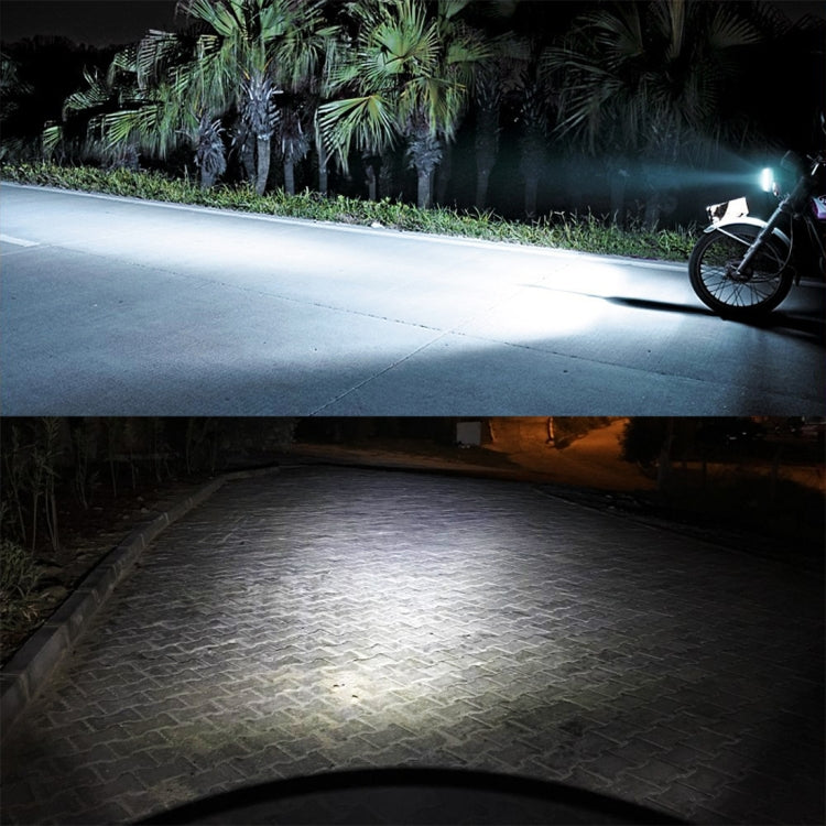 H4 DC12V / 7.4W Motorcycle LED Headlight with 24LEDs SMD-3030 Lamp Beads (Yellow + White) - Headlights by PMC TechLife | Online Shopping South Africa | PMC TechLife | Buy Now Pay Later Mobicred