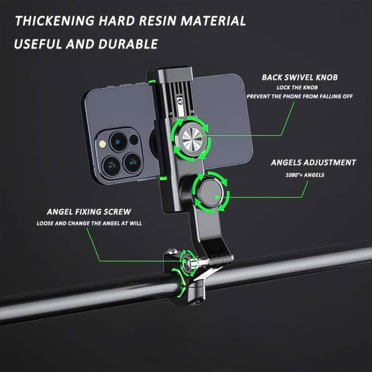 Motorcycle Spherical Compass Phone Holder, Handlebar without Light (Green) - free shipping - PMC TechLife - Order now!