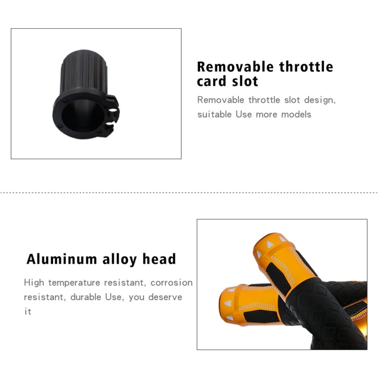 CS-764A3 12V Motorcycle Scooter Aluminum Alloy Electric Hand Grip Cover Heated Grip Handlebar(Gold) - Grips by PMC TechLife | Online Shopping South Africa | PMC TechLife | Buy Now Pay Later Mobicred