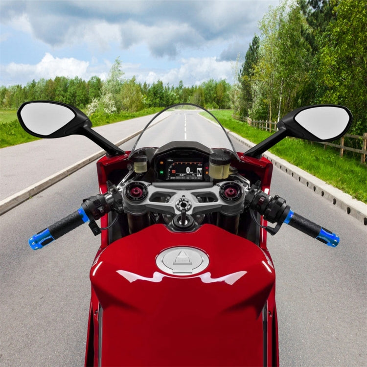 CS-764A2 12V Motorcycle Scooter Aluminum Alloy Electric Hand Grip Cover Heated Grip Handlebar(Blue) - Grips by PMC TechLife | Online Shopping South Africa | PMC TechLife | Buy Now Pay Later Mobicred