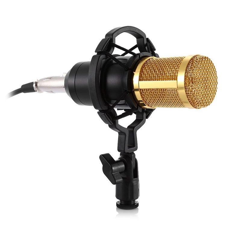 BM-800 3.5mm Studio Recording Wired Condenser Sound Microphone with Shock Mount, Compatible with PC / Mac for Live Broadcast Show, KTV, etc.(Black) - Microphone by PMC TechLife | Online Shopping South Africa | PMC TechLife | Buy Now Pay Later Mobicred