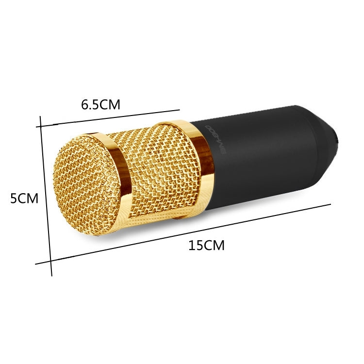 BM-800 3.5mm Studio Recording Wired Condenser Sound Microphone with Shock Mount, Compatible with PC / Mac for Live Broadcast Show, KTV, etc.(Black) - Microphone by PMC TechLife | Online Shopping South Africa | PMC TechLife | Buy Now Pay Later Mobicred