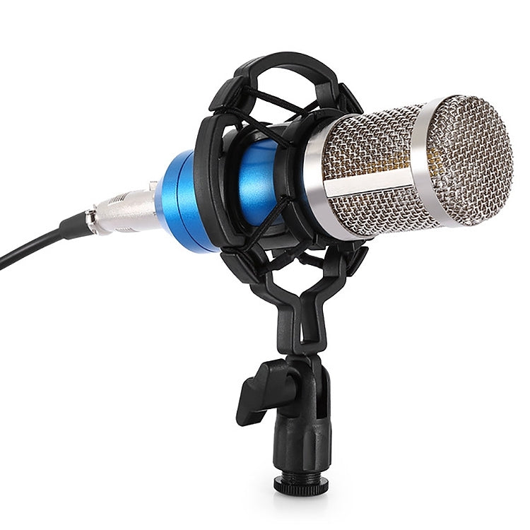 BM-800 3.5mm Studio Recording Wired Condenser Sound Microphone with Shock Mount, Compatible with PC / Mac for Live Broadcast Show, KTV, etc.(Blue) - Microphone by PMC TechLife | Online Shopping South Africa | PMC TechLife | Buy Now Pay Later Mobicred