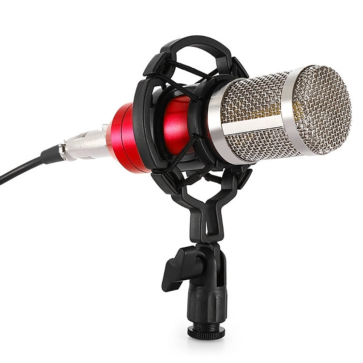 BM-800 3.5mm Studio Recording Wired Condenser Sound Microphone with Shock Mount, Compatible with PC / Mac for Live Broadcast Show, KTV, etc.(Red) - Microphone by PMC TechLife | Online Shopping South Africa | PMC TechLife | Buy Now Pay Later Mobicred