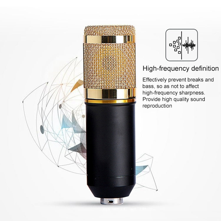 BM-800 3.5mm Studio Recording Wired Condenser Sound Microphone with Shock Mount, Compatible with PC / Mac for Live Broadcast Show, KTV, etc.(White) - Microphone by PMC TechLife | Online Shopping South Africa | PMC TechLife | Buy Now Pay Later Mobicred
