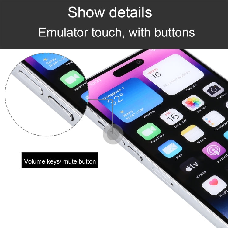For iPhone 14 Pro Color Screen Non-Working Fake Dummy Display Model (Silver) - For iPhone & iPad by PMC TechLife | Online Shopping South Africa | PMC TechLife