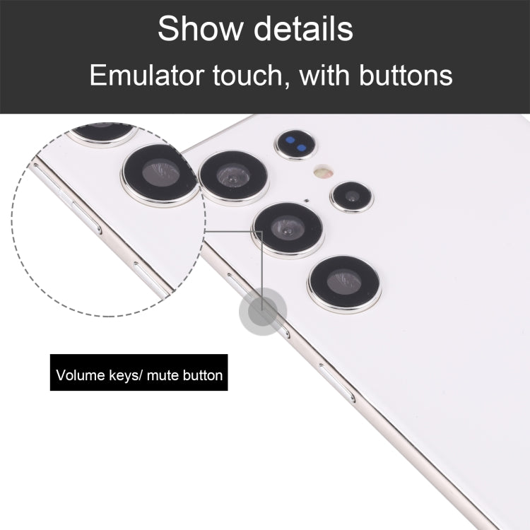 For Samsung Galaxy S23 Ultra 5G Black Screen Non-Working Fake Dummy Display Model(White) - For Galaxy by PMC TechLife | Online Shopping South Africa | PMC TechLife