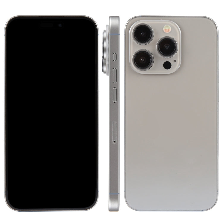For iPhone 15 Pro Black Screen Non-Working Fake Dummy Display Model (Natural Titanium) - For iPhone & iPad by PMC TechLife | Online Shopping South Africa | PMC TechLife