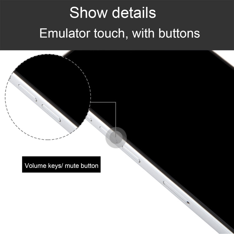 For iPhone 15 Pro Max Black Screen Non-Working Fake Dummy Display Model (White) - For iPhone & iPad by PMC TechLife | Online Shopping South Africa | PMC TechLife