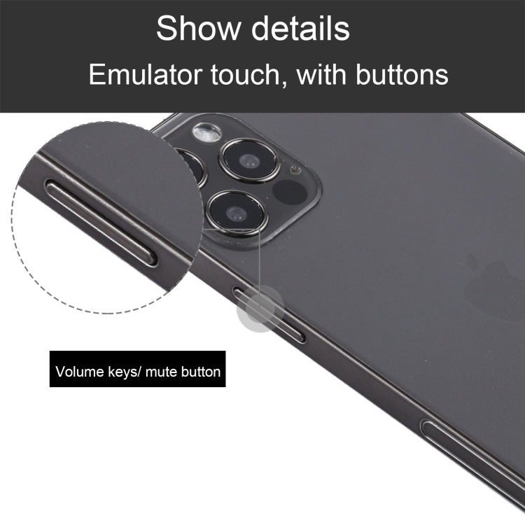 For iPhone 12 Pro Max Black Screen Non-Working Fake Dummy Display Model, Light Version(Black) - For iPhone & iPad by PMC TechLife | Online Shopping South Africa | PMC TechLife
