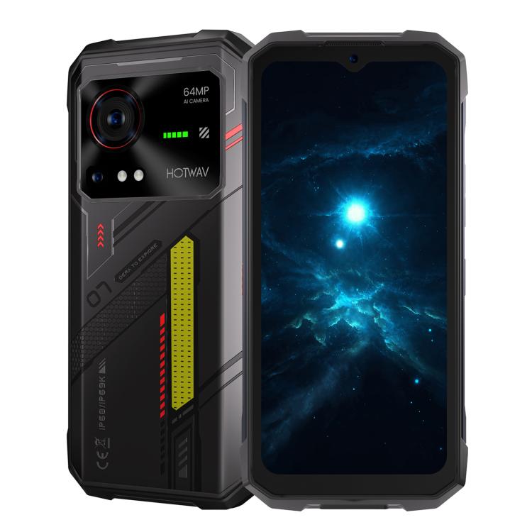 HOTWAV Hyper 7 Rugged Phone, 8GB+256GB, 10800mAh, 6.6 inch Android 14 MediaTek Dimensity 7050 5G, Network: 5G, OTG, NFC (Black) - free shipping - PMc TechLife - Order now!