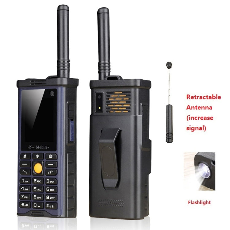 S-G8800 Triple Proofing Elder Phone, Waterproof Shockproof Dustproof, 2400mAh Battery, 2.2 inch, 21 Keys, LED Flashlight, FM, Quad SIM, with Antenna(Blue) - free shipping - PMc TechLife - Order now!