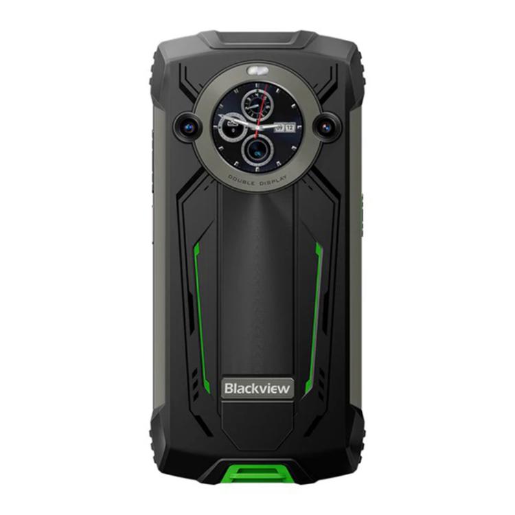 Blackview BV8200 Rugged Phone, 12GB+256GB, 6.5 inch + 1.3 inch Android 14 MediaTekHelio G100 MT8781, Network: 4G, NFC (Green) - free shipping - PMc TechLife - Order now!
