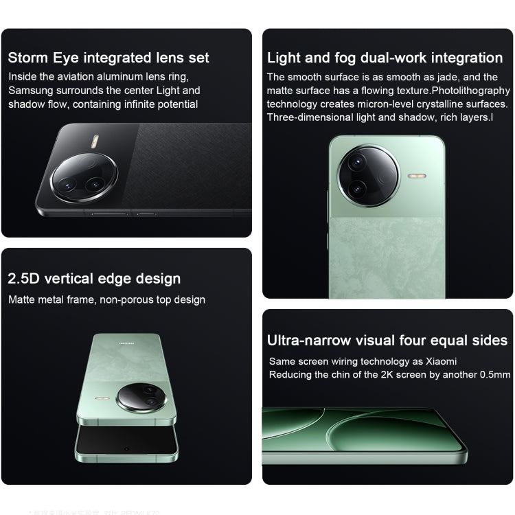 Xiaomi Redmi K80, 16GB+256GB, 6.67 inch Xiaomi HyperOS 2 Snapdragon 8 Gen 3 Octa Core, NFC, Network: 5G (White) - free shipping - PMc TechLife - Order now!