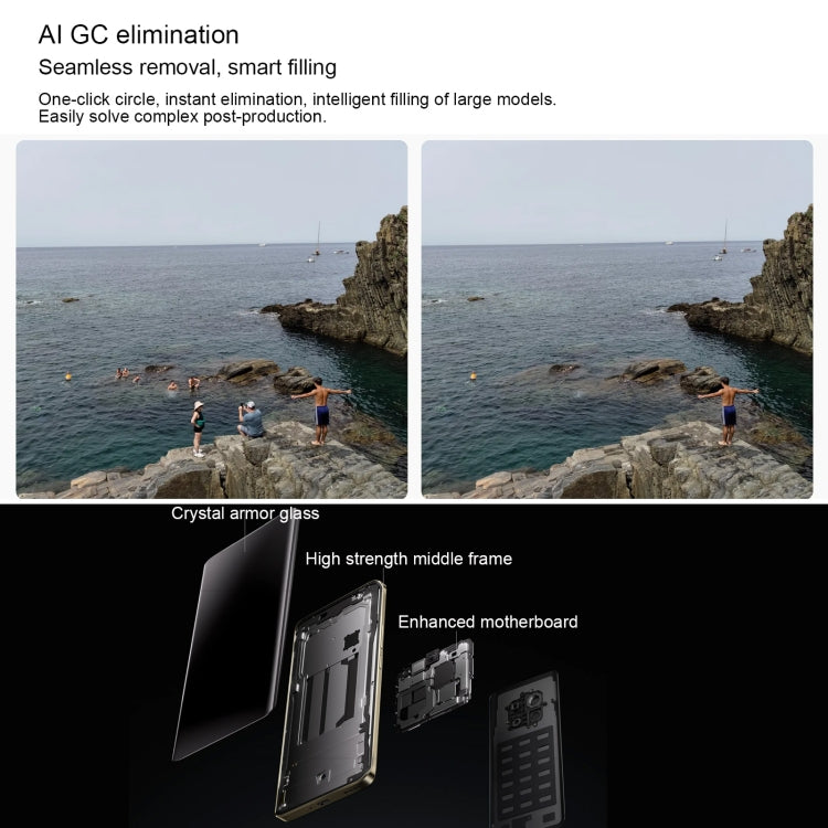 Realme 13 Pro+, 12GB+512GB, Screen Fingerprint Identification, 6.7 inch Realme UI 5.0 Snapdragon 7s Gen 2 Octa Core, NFC, Network: 5G (Emerald Green) - free shipping - PMC Jewellery - Order now!