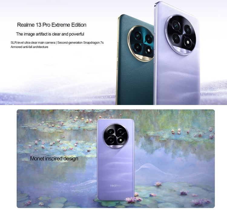 Realme 13 Pro Extreme Edition, 12GB+512GB, Screen Fingerprint Identification, 6.7 inch Realme UI 5.0 Snapdragon 7s Gen 2 Octa Core, NFC, Network: 5G (Purple) - free shipping - PMC Jewellery - Order now!