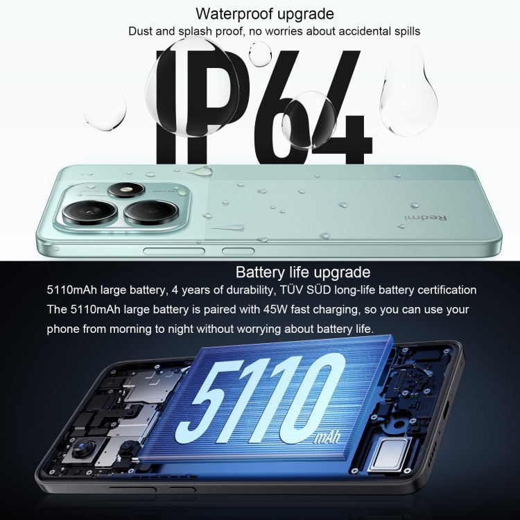 Xiaomi Redmi Note 14 5G, 6GB+128GB, 6.67 inch Xiaomi HyperOS Mediatek Dimensity 7025-Ultra Octa Core, Network: 5G (Black) - free shipping - PMC Jewellery - Order now!