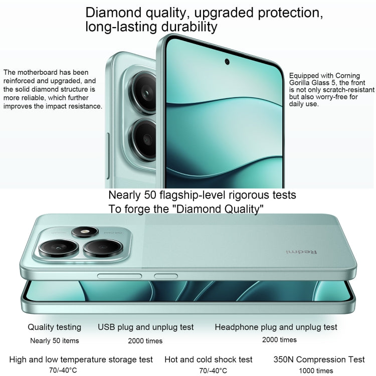 Xiaomi Redmi Note 14 5G, 12GB+256GB, 6.67 inch Xiaomi HyperOS Mediatek Dimensity 7025-Ultra Octa Core, Network: 5G (White) - free shipping - PMC Jewellery - Order now!