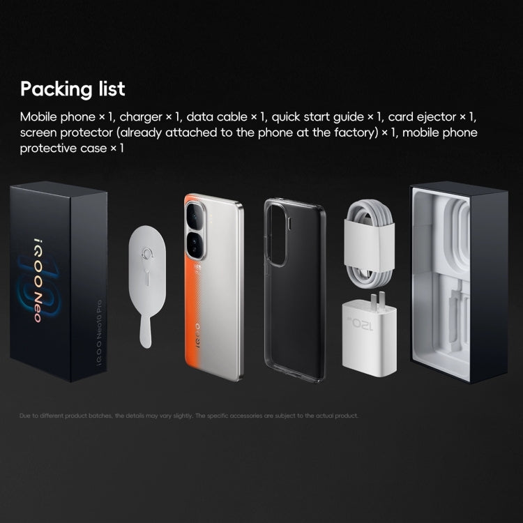 vivo iQOO Neo10 Pro, 12GB+512GB, Face ID / Screen Fingerprint Identification, 6.78 inch Android 15 OriginOS 5 Dimensity 9400 Octa Core, OTG, NFC, Network: 5G, Support Google Play (Orange) - free shipping - PMc TechLife - Order now!