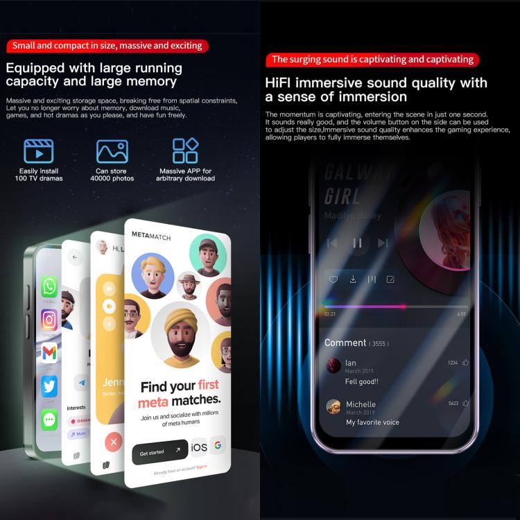 SOYES XS19 Pro, 3GB+32GB, 3.8 inch Android 12.0 MTK6762 Quad Core, Network: 4G, Dual SIM, GPS, OTG, Support Google Play Store (Black) - free shipping - PMc TechLife - Order now!