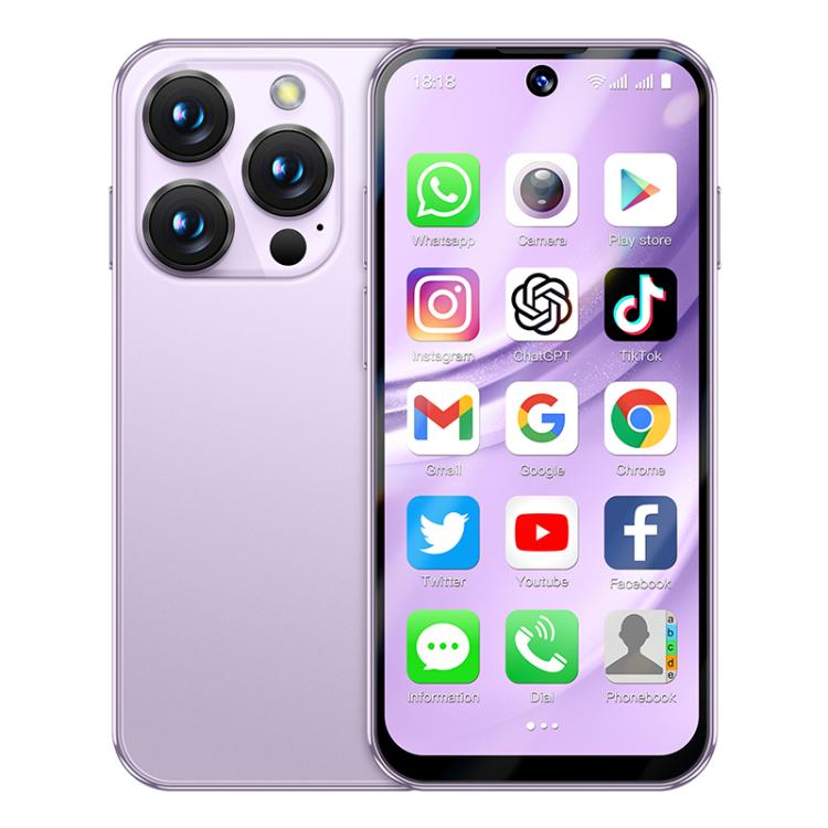 SOYES XS19 Pro, 4GB+64GB, 3.8 inch Android 12.0 MTK6762 Quad Core, Network: 4G, Dual SIM, GPS, OTG, Support Google Play Store (Purple) - free shipping - PMc TechLife - Order now!