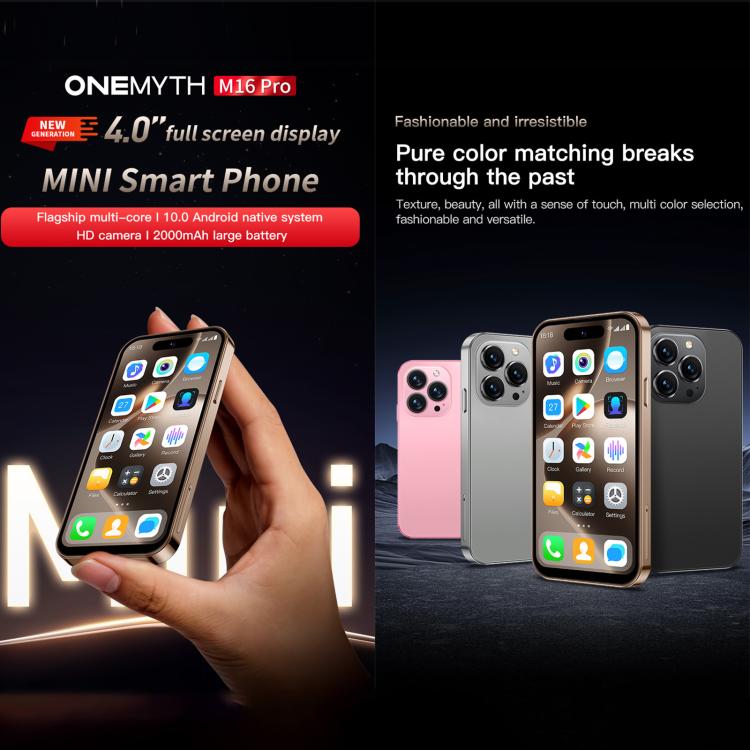 SOYES ONEMYTH M16 Pro, 2GB+16GB, 4.0 inch Android 10.0 MTK6580 Quad Core, Network: 3G, Dual SIM (Gold) - free shipping - PMc TechLife - Order now!