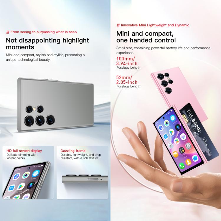 SOYES ONEMYTH S25 Pro, 2GB+16GB, 4.0 inch Android 10.0 MTK6580 Quad Core, Network: 3G, Dual SIM (Grey) - free shipping - PMc TechLife - Order now!