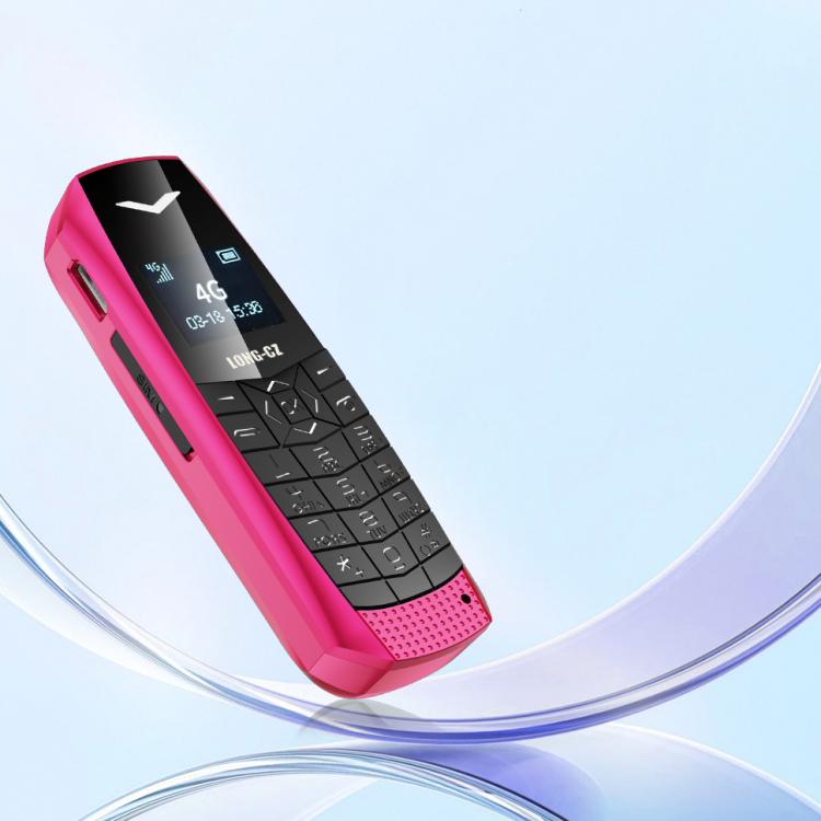 LONG-CZ S60 4G Mini Phone, 1.77 inch Unisoc T107, LED Flashlight, 21 Keys, Network: 4G, Single SIM (Rose Red) - free shipping - PMc TechLife - Order now!
