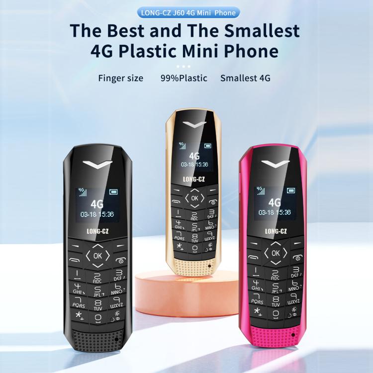 LONG-CZ S60 4G Mini Phone, 1.77 inch Unisoc T107, LED Flashlight, 21 Keys, Network: 4G, Single SIM (Rose Red) - free shipping - PMc TechLife - Order now!