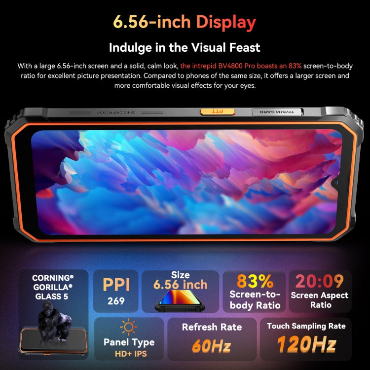 Blackview BV4800 Pro, 4GB+128GB, IP68/IP69K/MIL-STD-810H, 6.56 inch Android 14 Unisoc T606 Octa Core, Network: 4G, OTG (Green) - free shipping - PMC Jewellery - Order now!
