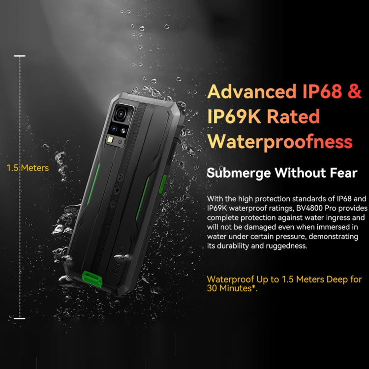 Blackview BV4800 Pro, 4GB+128GB, IP68/IP69K/MIL-STD-810H, 6.56 inch Android 14 Unisoc T606 Octa Core, Network: 4G, OTG (Orange) - free shipping - PMC Jewellery - Order now!