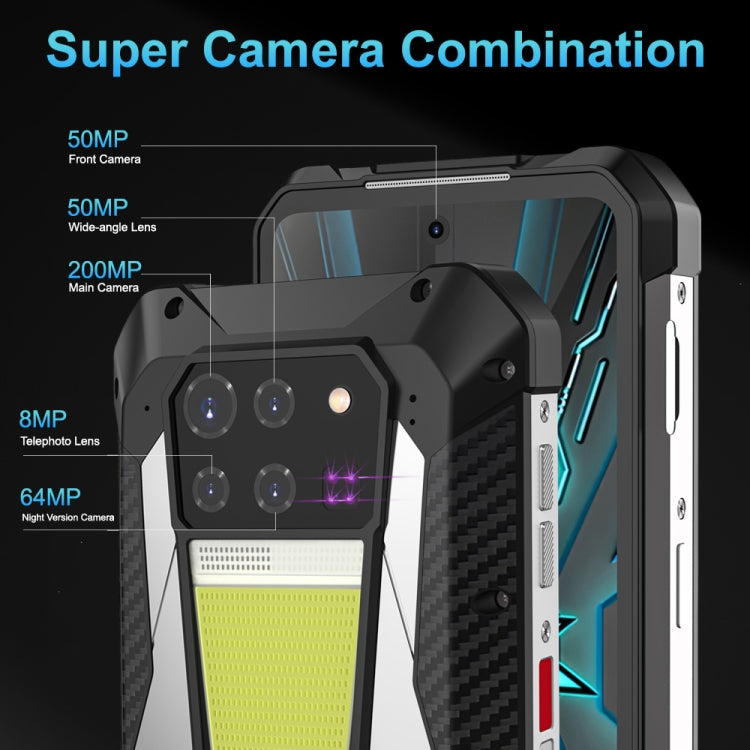 Unihertz Tank 3 / 8849, 16GB+512GB, 200MP Camera, Night Vision, 23800mAh Battery, 6.79 inch Android 13 Dimensity 8200 Octa Core, Network: 5G (Black) - free shipping - PMC TechLife - Order now!