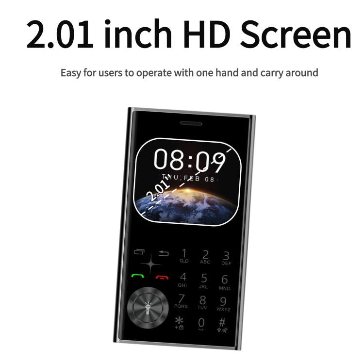 V8 Card Mobile Phone, 2.01 inch, MTK6261D, Support Bluetooth, FM, Torch, GSM, Dual SIM (Sky Blue) - free shipping - PMc TechLife - Order now!