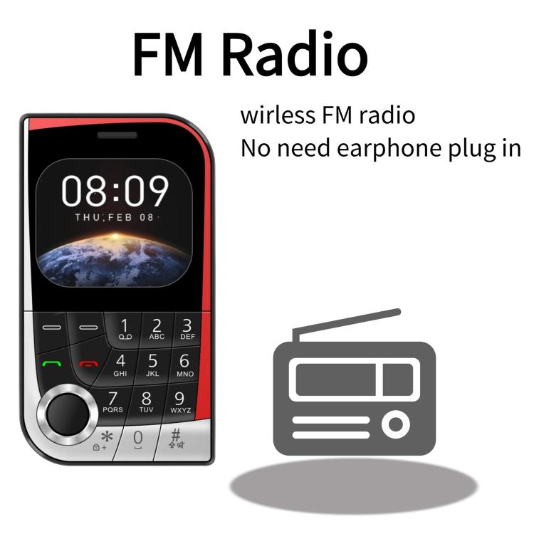 V10 Card Mobile Phone, 2.01 inch, MTK6261D, Support Bluetooth, FM, Torch, GSM, Dual SIM (Black) - free shipping - PMc TechLife - Order now!