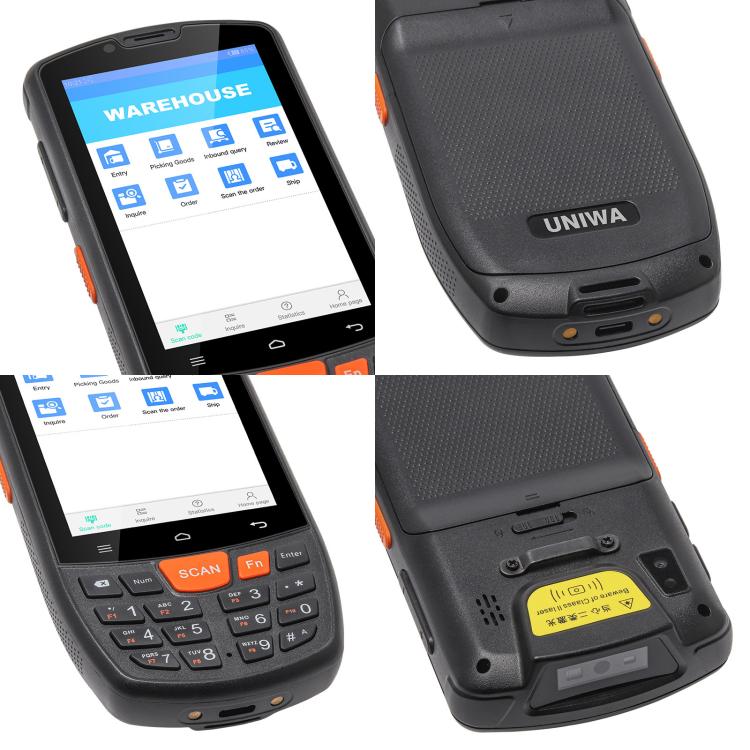 UNIWA HS006 Industrial PDA QR Code Scanner, 2GB+16GB, 4.0 inch Android 11 MediaTek MT6762 Octa Core, NFC, Network: 4G (AU Plug) - free shipping - PMc TechLife - Order now!