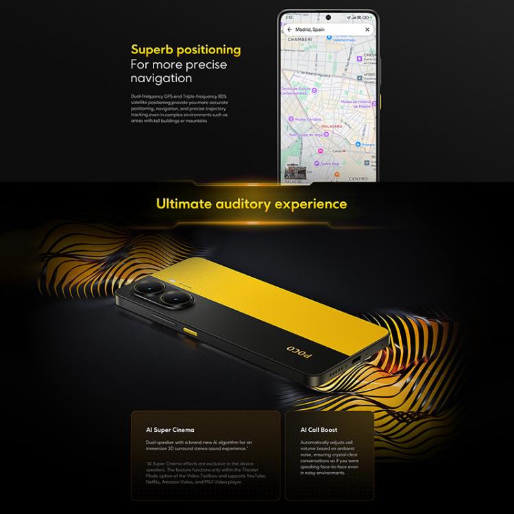 Xiaomi POCO X7 Pro 5G Global, 12GB+512GB, In-screen Fingerprint, 6.67 inch Xiaomi HyperOS 2 MediaTek Dimensity 8400-Ultra Octa Core, NFC, Network: 5G (Black) - free shipping - PMC TechLife - Order now!