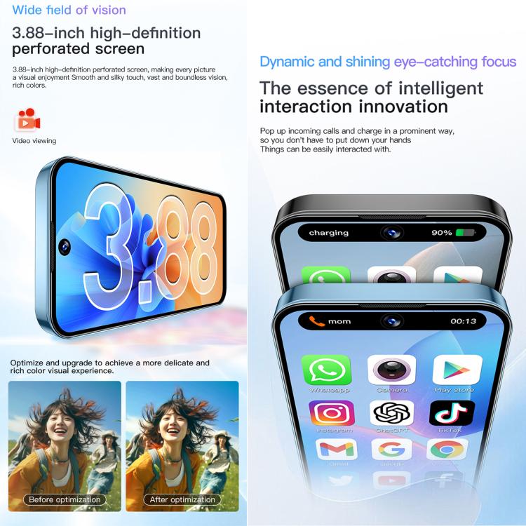 SOYES XS19, 2GB+16GB, 3.88 inch Android 10.0 MTK6580 Quad Core, Network: 3G, Dual SIM (Black) - free shipping - PMc TechLife - Order now!