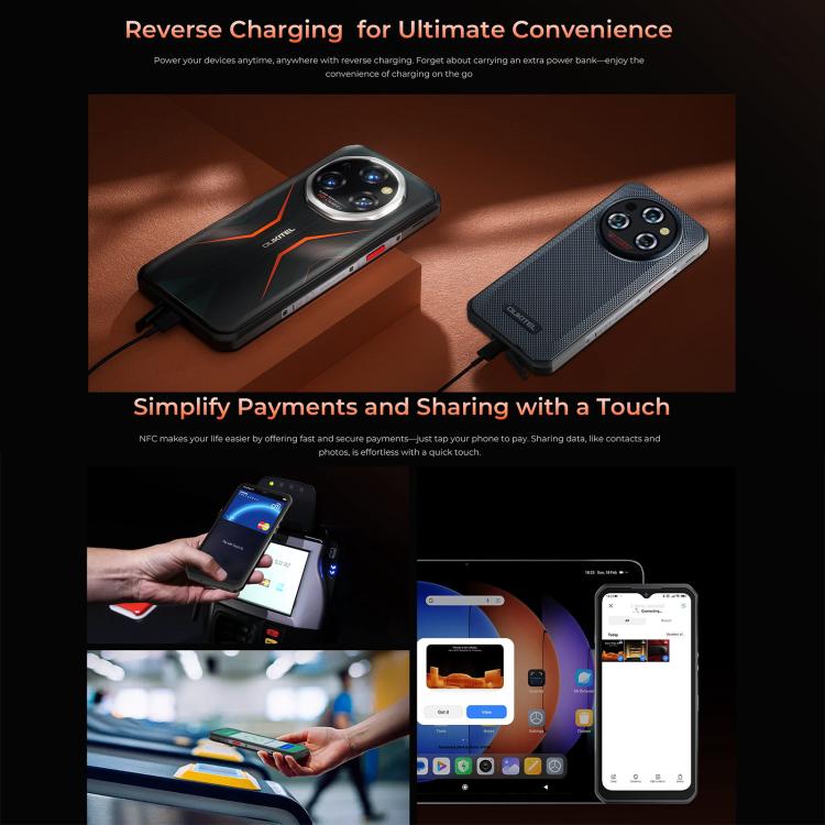 Oukitel WP55 Pro 5G Rugged Phone, 16GB+512GB, 108MP Camera, Fingerprint Identification, 6.6 inch Android 15 MediaTek Dimensity 7025 Octa Core, NFC, OTG, Network: 5G (Orange) - free shipping - PMC TechLife - Order now!
