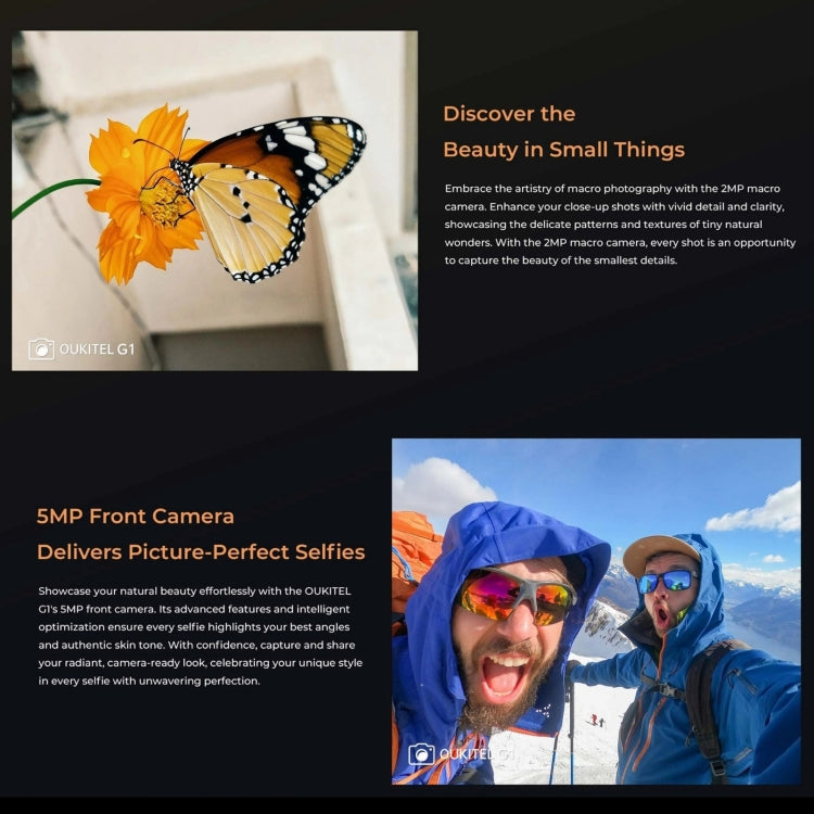 Oukitel G1 Rugged Phone, 6GB+256GB, Fingerprint Identification, 6.52 inch Android 14 T606 Octa Core, NFC, OTG, Network: 4G (Grey) - free shipping - PMC Jewellery - Order now!