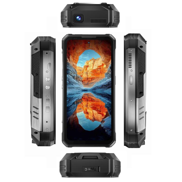 Oukitel WP100 TITAN 5G Projector Rugged Phone, 16GB+512GB, 200MP Camera, Fingerprint Identification, 6.8 inch Android 14 MediaTek Dimensity 7300 Octa Core, NFC, OTG, Network: 5G (Black) - free shipping - PMC TechLife - Order now!