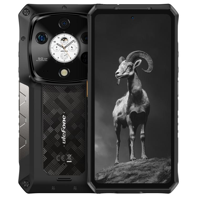 Ulefone Armor 28 Pro Rugged Phone, 16GB+512GB, Night Vision, 10600mAh, 6.67 inch + 1.04 inch Android 15 MediaTek Dimensity 7300 Octa Core, Network: 5G, NFC (Black) - free shipping - PMC TechLife - Order now!